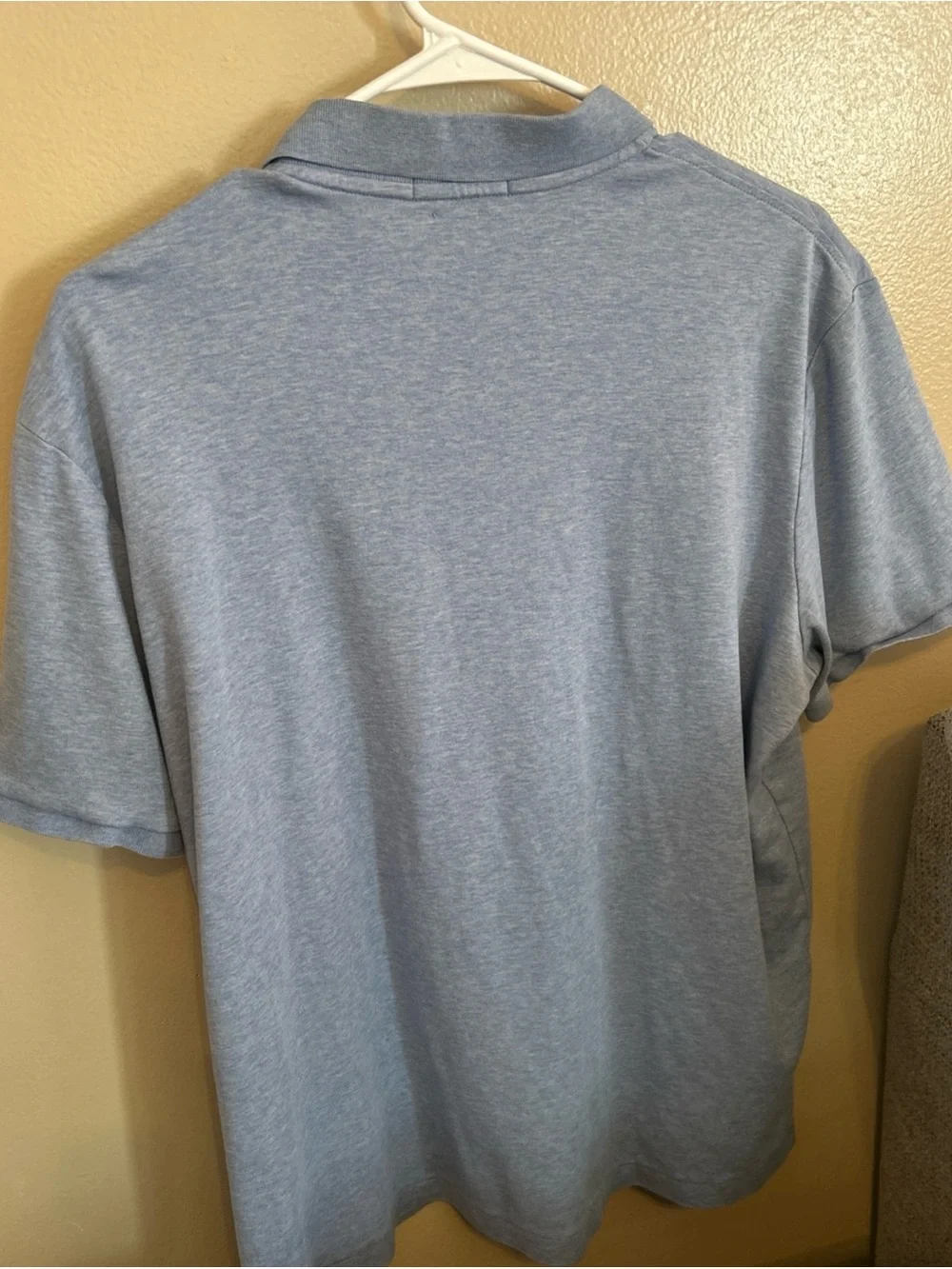 Ralph Lauren Men's Light Blue Polo with Red Pony Logo